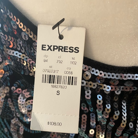 Express sequin & velour dressy dress - Picture 9 of 15